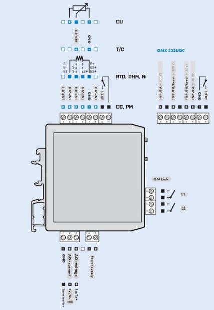 Đấu dây tín hiệu cho bộ chuyển đổi mV ra 4-20mA