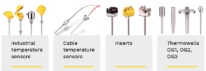 các loại cảm biến nhiệt độ pt100