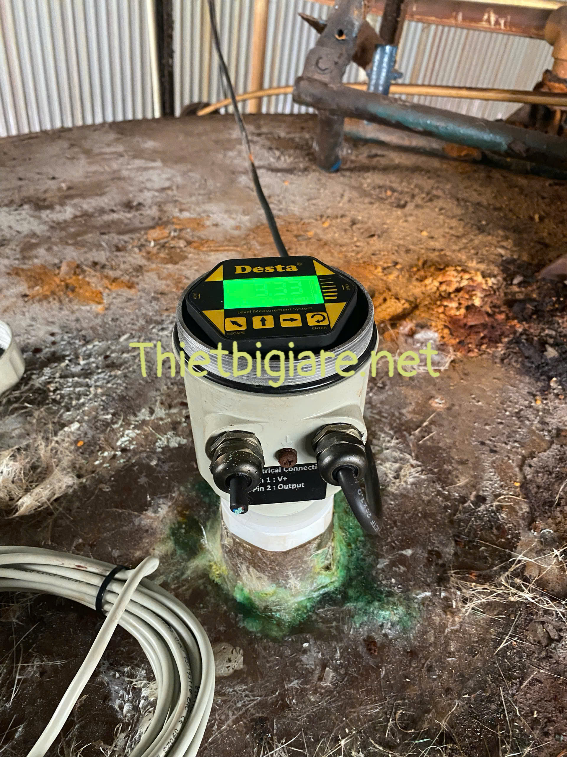 cảm biến radar đo mức nước vỏ nhôm chống cháy nổ