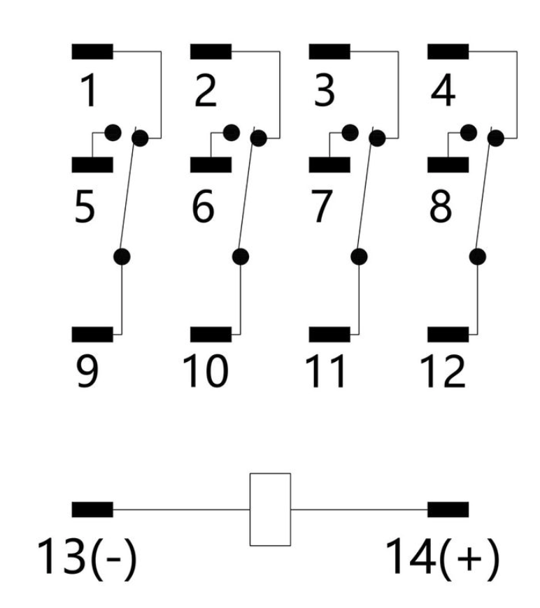 relay trung gian 14 chân