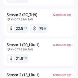 xem nhiệt độ và độ ẩm phòng máy chủ bằng điện thoại iphone