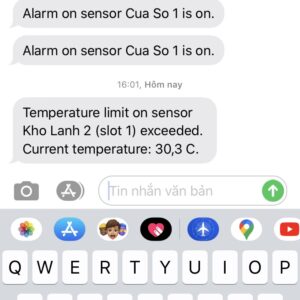 Hệ thống cảnh báo nhiệt độ kho đông lạnh qua tin nhắn sms