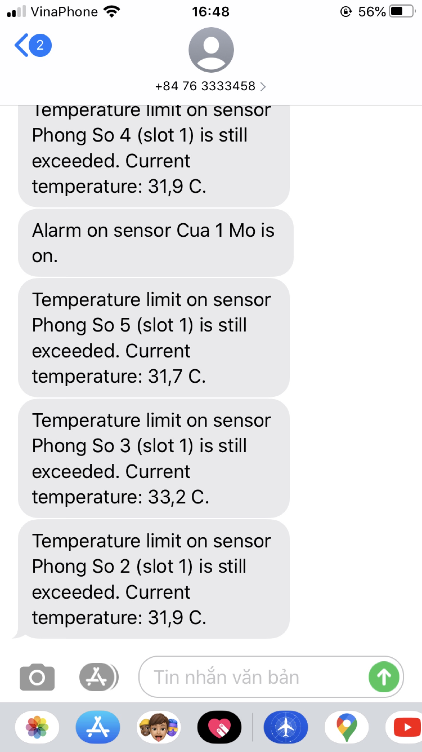 thiết bị cảnh báo nhiệt độ phòng server qua sms email