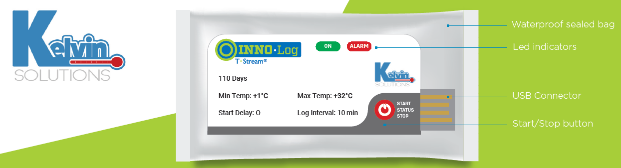 nhiệt kế tự ghi dùng 1 lần INNO Log giá rẻ