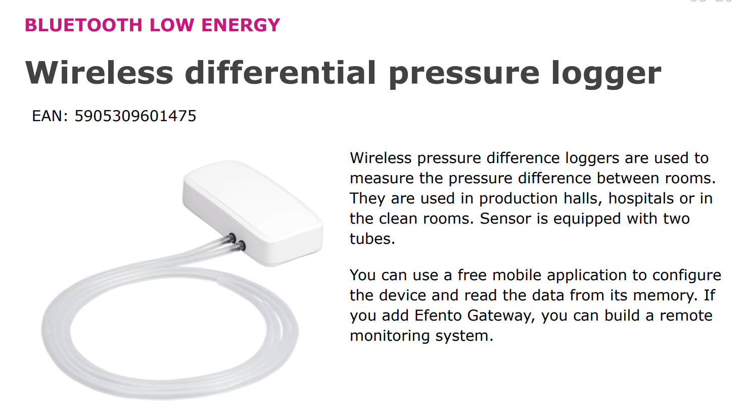 datalogger chênh áp không dây