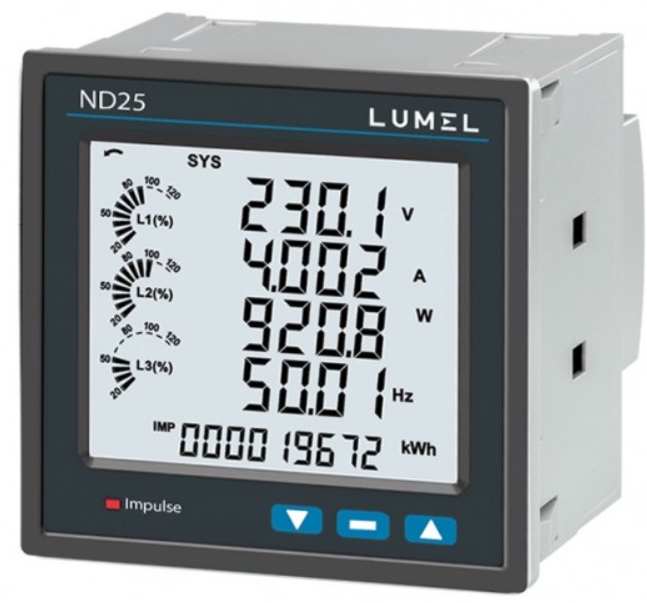 Đồng hồ đo điện năng tiêu thụ KWh Selec EM306-A (96x96) - Etech