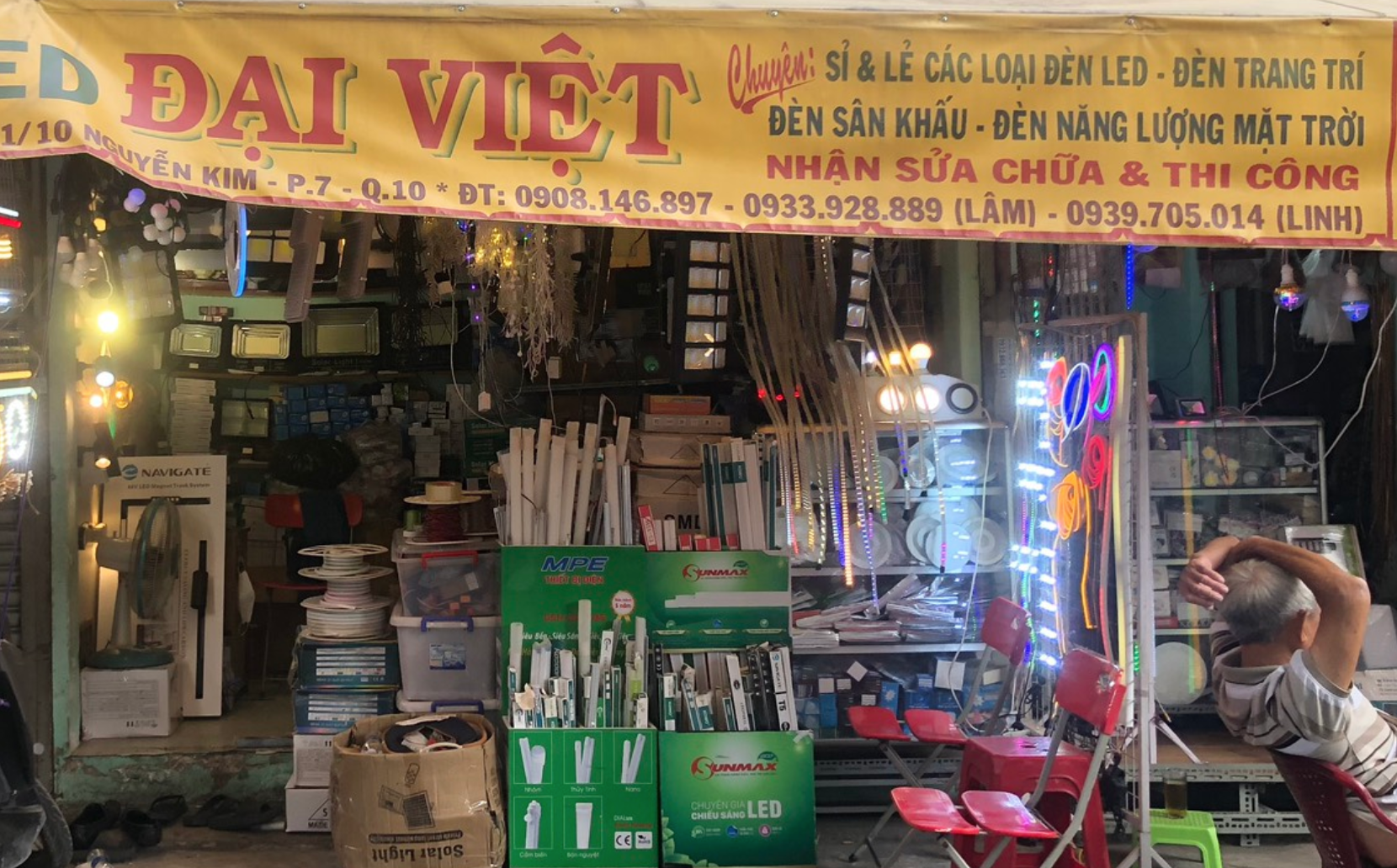 cửa hàng đèn led đại việt gần nhật tảo