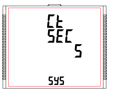 cài đặt dòng điện thứ cấp của biến dòng